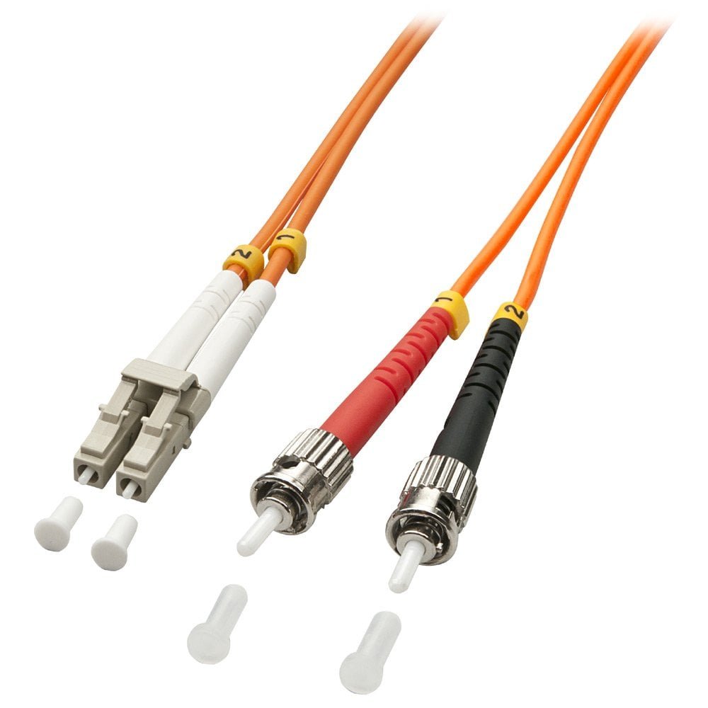 LINDY 10m LC-ST OM2 50/125 Fibre Optic Patch Cable