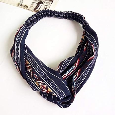 Amazon Co Jp ヘアバンド 女子ソフトターバンヘアバンドクロスノット ヘッド ガールズ弾性ヘアバンド アクセサリーのためのソリッドカラーのツイストヘッドバンド Yxjjp Color Nay Blue 3 Size フリー ホーム キッチン