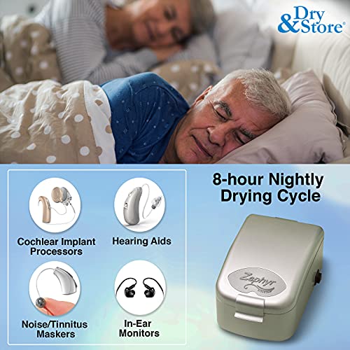 Zephyr by Dry & Store Hearing Instrument Dryer/Dehumidifier for Care