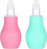Firtink 2 Packs Baby Nasal Aspirator Pink Green Nasal Cleaner view 1