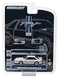 1989 Ford Mustang 5.0 Cream with Red Stripe 25 Years Anniversary Collection Series 7 1/64 Diecast Model Car by Greenlight 27970 E