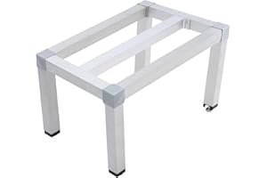 MOVECOM 24" x 14" x 12" Aluminum Dunnage Rack | 1000 Lb Capacity | Low Shelf for Off-Floor Storage In Restaurants, Kitchens, Supermarkets, and Grocery Stores