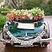 GuassLee JUST Married Banner Car Decorations, Gold Glitter Just Married Sign Garland for Bridal Shower Decorations, Photo Props and Car Decorations