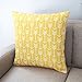 Howarmer Canvas Cotton Throw Pillows Cover for Couch Set of 4 Lemon Yellow Accent Pattern 18 X 18-inch