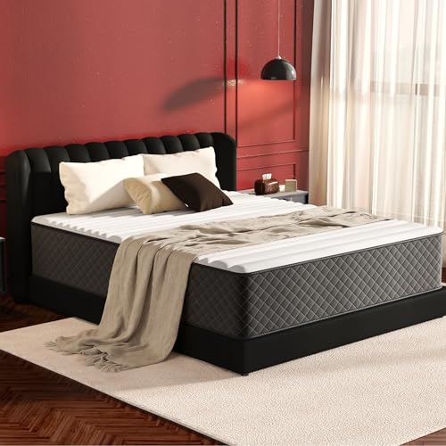 Full Mattress Double Size 12 Inch Hybrid, Medium Firm, Memory Foam & Pocket Springs, Pressure Relief, Safe Materials, CertiPUR-US Certified, Double Mattress in a Box