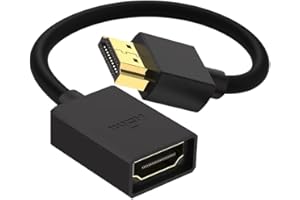 HDMI Extension Cable Male to Female Adapter Short HDMI Extender Support 4K 3D Compatible with Google Chrome Cast,Stick, HDTV,