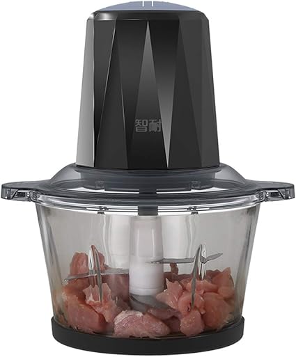 Chopper Per Alimenti Elettrico Robot Da Cucina 1 8l Smerigliatrice Per Frullino In Vetro Per Carne Verdura Frutta E Frutta A Guscio Veloce E Lento 2 Velocita 4 Lame Affilate Amazon It Casa E
