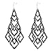 D EXCEED Women's Chandelier Drop Earrings Gift Wrapped Fashion Gold Cutout Tiered Dangle Drop Earrings