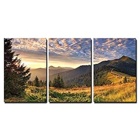 Sunrise in The Mountains Wall Decor x3 Panels