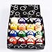 vlutfeir Smart Weighted Hula Hoop Set Regulation Size Professional Billiard Pool Balls Full 16 Balls Set
