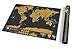 Small World Scratch Map World Travel Map With Carrying Tube Deluxe Scratch Off Maps Fun & Colourful Scratching Poster Black & Gold