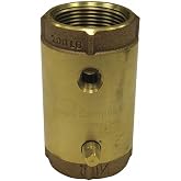 Campbell FIP Yellow Brass Spring Check Valve | Valves, Check Valves, Well Supplies, Red Brass, 1-1/4 in, Indonesia, Lead-Free, Boxed, Campbell 1-1/4 in, D X 1-1/4