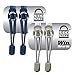 Lock Laces No-Tie Elastic Shoelaces (2-Pack) – One Size Fits All – Original Elastic Lacing Solution for Sneakers, Running & Athletic Shoes (Navy-Grey)