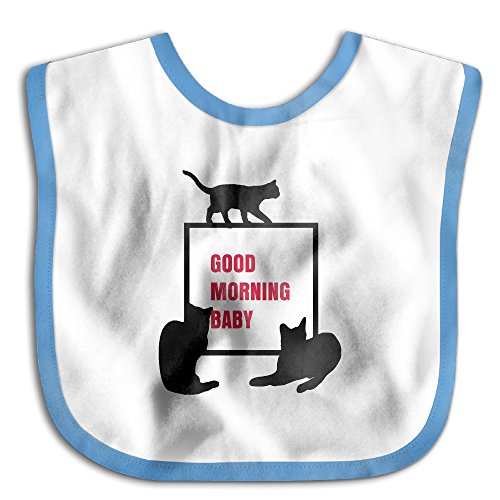 Good Morning Baby Cute Soft Absorbent Hypoallergenic Child Bibs For Drooling And Teething - For Boys And Girls