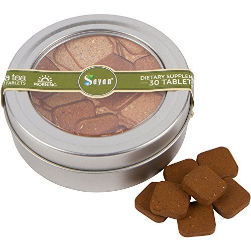 Sayan Siberian Morning Instant Chaga Mushroom Tea with Cordyceps Extract & Thyme (30 Pcs)â€“ Wild-Harvested, Premium Blend â€“ Natural Antioxidant Tea for Immune and Heart Health, Inflammation Reduction