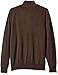 Tricot St. Raphael Men's Big and Tall Cotton Blended Herringbone Quarter Zip Sweater with Faux Suede