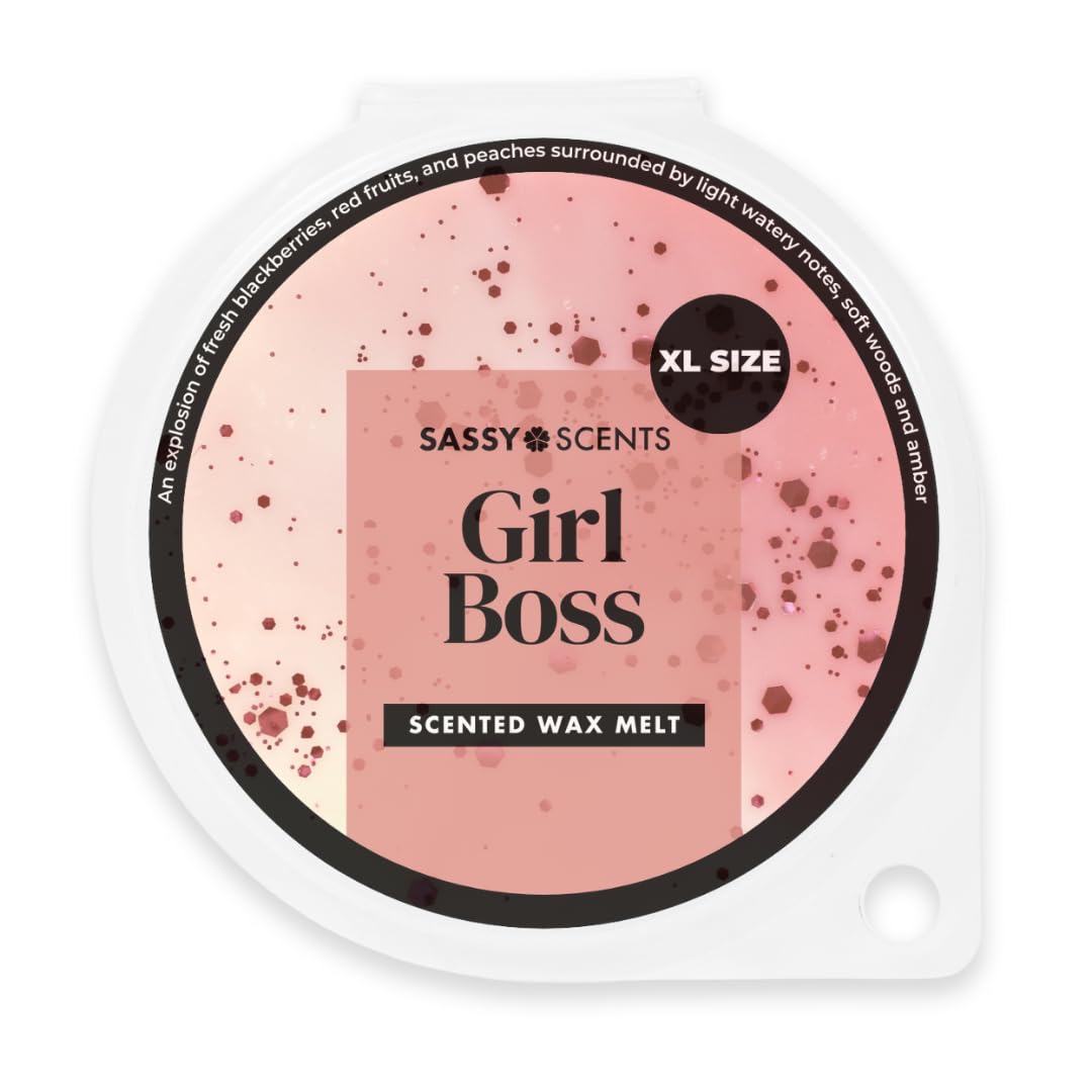 Sassy Scents Girl Boss Wax Melts | Up to 108 Hours Burn Time | Made in the UK | 70g XL