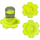 2 Pack Bee Feeder for Mason Jar,Honey Bee Feeder,Compatible with Regular and Wide Mouth,Silicone Bee Sugar Water Feeder,Bee Waterer for Outside Garden (Yellow)