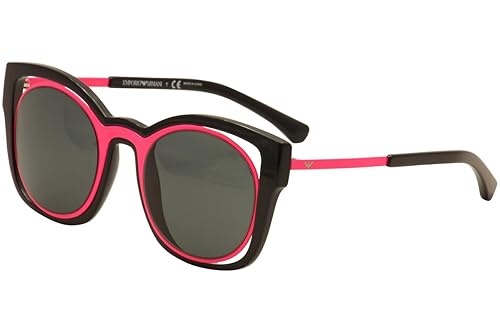 Emporio Armani Unisex-Erwachsene Sonnenbrille Earmani 4091, Mehrfarbig (Pink/Black 558987), 50