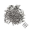 Threemart-Rolling-Barrel-Fishing-Swivel-Stainless-Steel-Black-Nickel-30Lb-to-350-Lb
