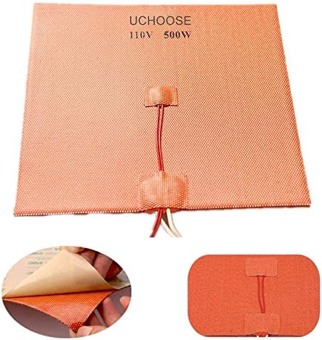 200W 24V Silicon Pad/Heating Pad for 3D Printers Hot Bed with 3M PSA & NTC 100K thermistor