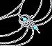 Bienvenu 2 Pcs Barefoot Sandals Beach Foot Jewelry Turquoise Jewelry Anklet Chain Arm Chain Tassel