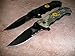 2x 2 Rogue River Tactical Knives US Marine Corps Don't Tread On Me Spring Assisted Rescue Pocket Knife Digital Camo and Black Drop Point Blade Gadsden Flag Patriot Military Great Gift