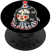 Payasa Sad Clown Girl PopSockets Adhesive PopGrip