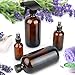 ESARORA Glass Spray Bottle, Amber Glass Spray Bottle Set For Essential Oils - Cleaning Products - Aromatherapy (16OZ x 2, 4OZ x 2, 2OZ x 4)