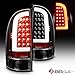 2005-2015 Tacoma Black Housing Fiber-Optic Light-Tube LED Tail Lights Pair L+R 2006 2007 2008 2009 2010 2011 2012