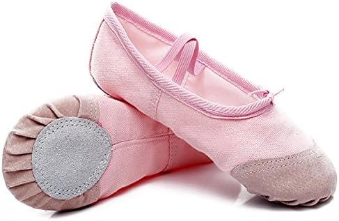 lovewhitewolf Ballet Slippers Classic Split-Sole Canvas Dance Gymnastics Yoga Shoes Flats Toddler/Kid