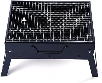 35 x 27cm Portable Folding BBQ Charcoal Stainless Steel Stove Outdoor Camping Cooker Smoker Survival Kit