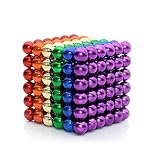 Lamdico Rainbow Fidget Cube with Portable Carrying Case for Stress Relief