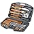 Chefs Basics HW5231 18-Piece Stainless-Steel Barbecue Set with Carrying Case