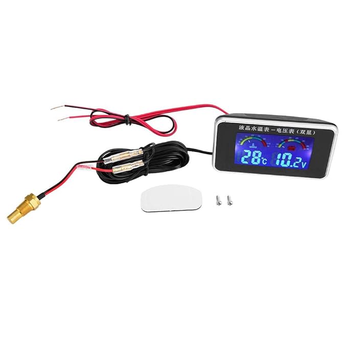 3-in-1 Auto Instrument - Voltmeter, Öldruck & Wassertemperatur Anzeige 52mm
