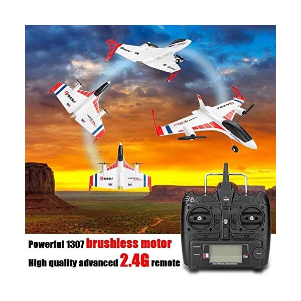 Bck RC-Fernbedienung Gleiter Hubschrauber 3D / 6G Flugmodus 2.4GHz Remote X520 Vertikal Home Land Delta Wing Flugzeug… – Bild 4