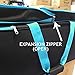Closet Trolley Dance Bag with Garment Rack - BLUE DANCE DUFFEL