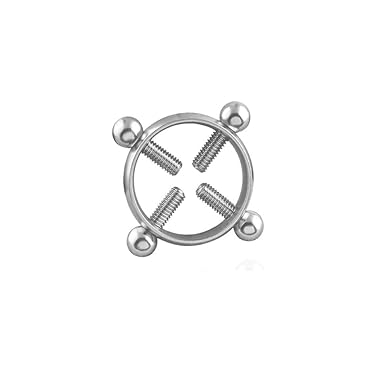 Zilosconcy Sex-Spielzeug 1 PC Tension Verstellbarer runder Nippelring Nickelfreier Sex-Foreplay-Stahl 1 Milchclip