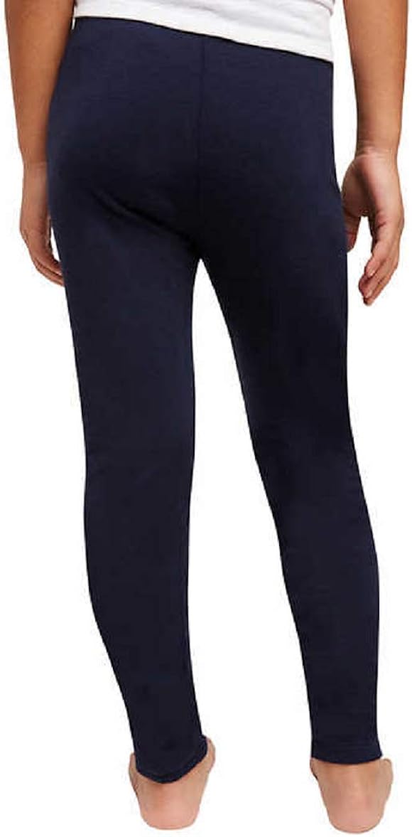 Splendid Girls' Tapered Legs Elastic Waistband Solid Legging (2 Pack): Clothing