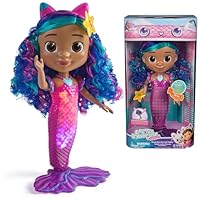 Gabby's Dollhouse: The Movie, Sing & Shine Mermaid Gabby, Waterproof Mermaid Doll with Lights and Sounds, Kids Toys for Girls & Boys Ages 3 and Up