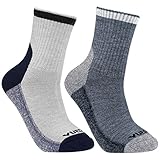 Men's Merino Wool Hiking Socks YUEDGE Outdoor Multi Performance Crew Socks
