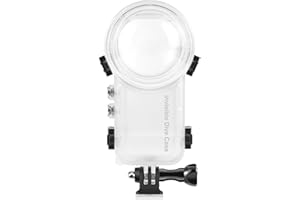 PULUZ 50m/164ft Invisible Dive Case for Insta360 X3 Underwater Waterproof Housing Cover Protective PC Sealed Shell Photography Housings with Bracket Camera Insta 360 X3 Accessories