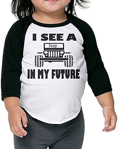 I See A Jeep In My Future Kid's Sleeve Raglan Clothes Unisex Personalize