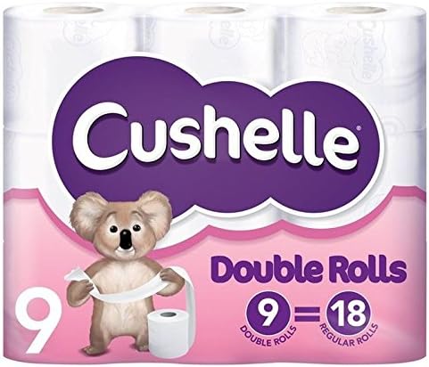 Cushelle Supersize White Rolls Equals 18 Regular Rolls 9 per pack