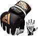RDX MMA Gloves for Grappling Martial Arts Training,Approved by SMMAF, Genuine Cowhide Leather Sparring Mitts, Good for Kickboxing, Muay Thai, Cage Fighting, Punching Bag and Combat Sports