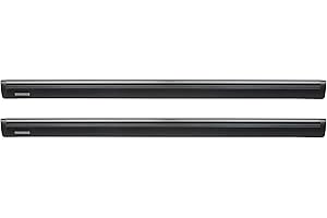 Yakima 60 Inch Aluminum T Slot JetStream Bar Aerodynamic Crossbars for Roof Rack Systems Compatible with Any StreamLine Tower, Black, Set of 2