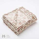 Tasha Collection Seville Ultra Velvet Plush All-Season Super Soft Luxury Bed Blanket. Lightweight and Warm for Ultimate Comfort. By Home Fashion Designs Brand. (Full / Queen, Clay Red)