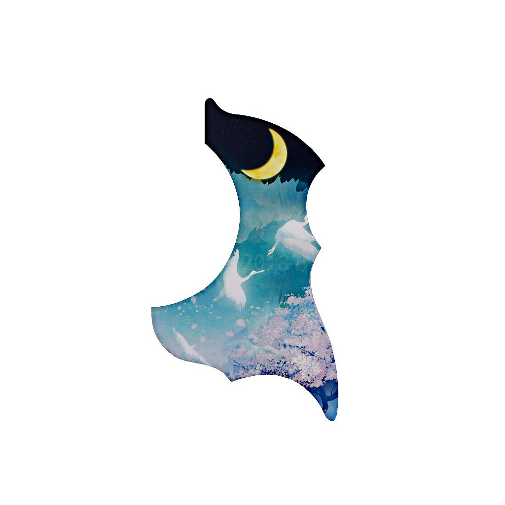 Alnicov 1PCS Universal Folk Acoustic Guitar Pickguard Self-Adhesive Pick Guard Sticker For Acoustic Guitar Parts,Moonlight