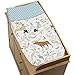 Sweet Jojo Designs Blue, Grey and White Woodland Animal Toile Baby Girl or Boy Changing Pad Cover