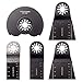 5 PCS Metal/Wood Universal Quick Release Oscillating Saw Blades, CBTONE Mixed Multitool Saw Blade Set for Dewalt, Fein Multimaster, Black & Decker,Bosch Craftsman and more